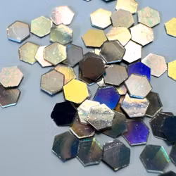 Glitter Neon-Hex 2mm Silver
