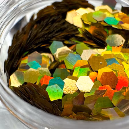 Glitter Neon-Hex 2mm Guld