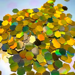 Glitter Neon-Hex 2mm Guld