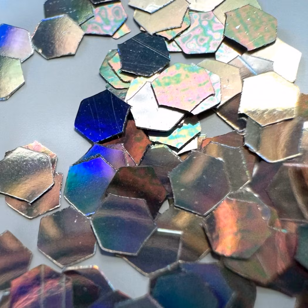 Glitter Neon-Hex 2mm svart