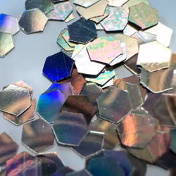 Glitter Neon-Hex 2mm svart