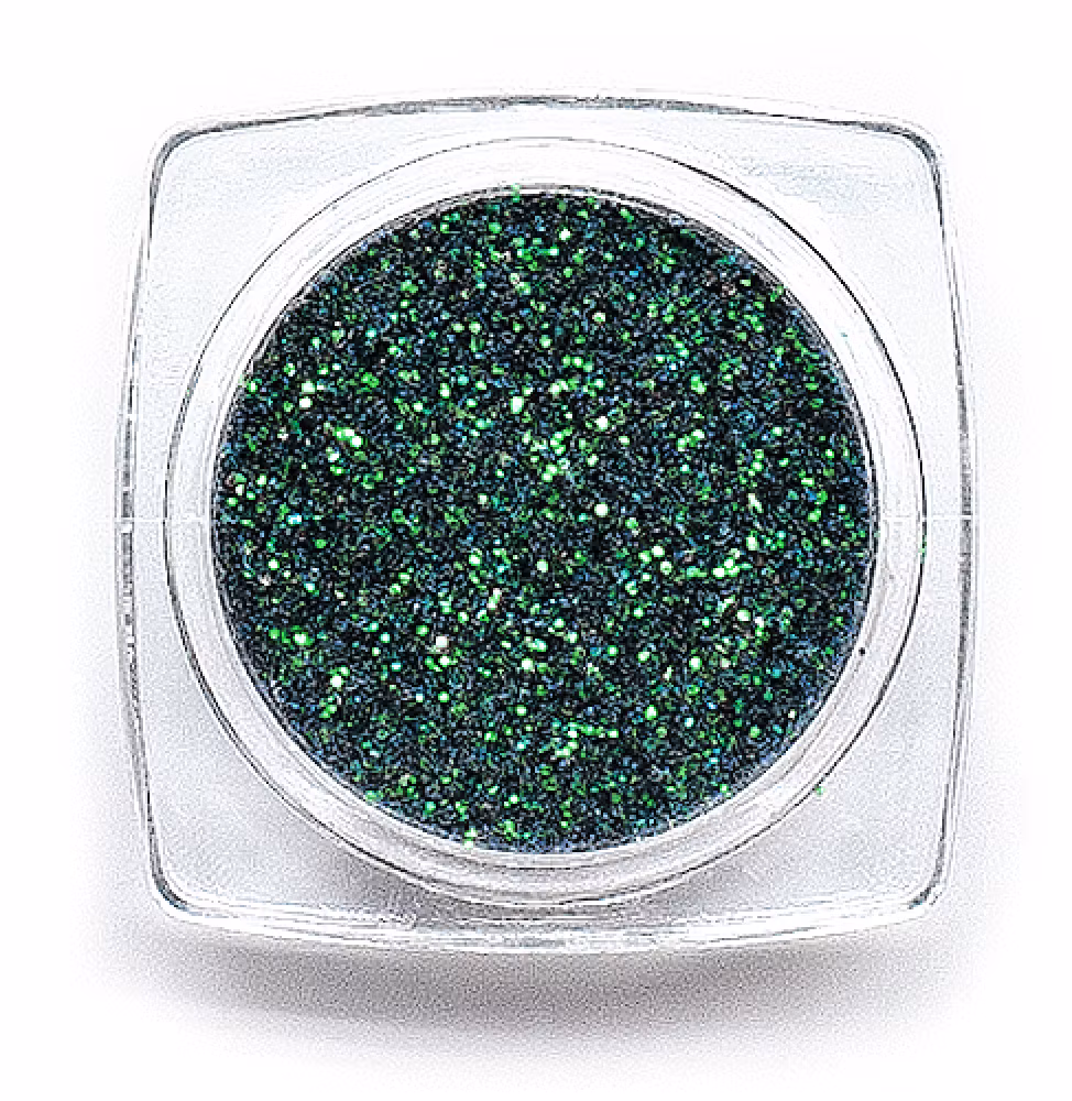 Glitter Rainbow  Dark Green 0,2 mm