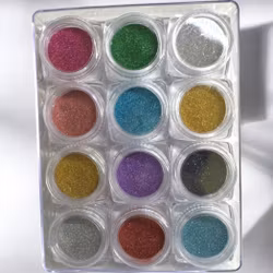 Holographic Dark Sparkle Set 0,1 mm - 12-pack