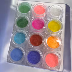 12 Shades of Rainbow Neon Glitter 0,1 mm