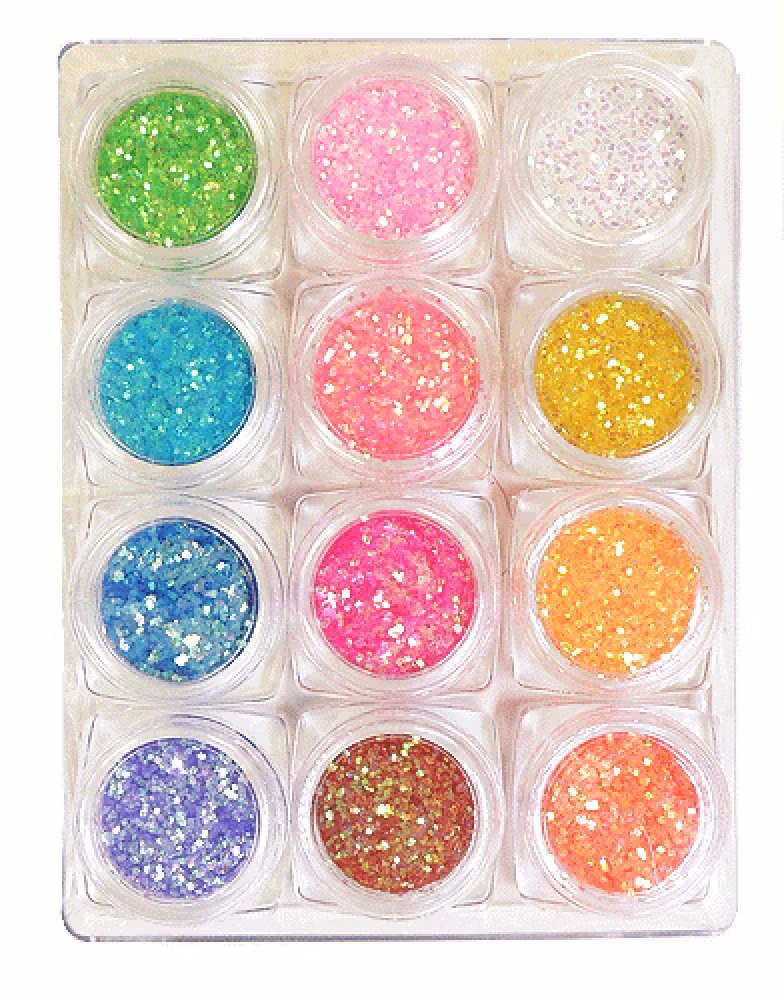 Bright Bliss Glitter Collection 1 mm - 12-pack