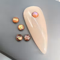 Snäckor röd runda 4mm 6 st