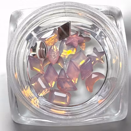 Frosted Peach Nail Charms