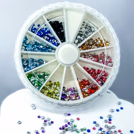 Rhinestone Round Carousel - 1200st