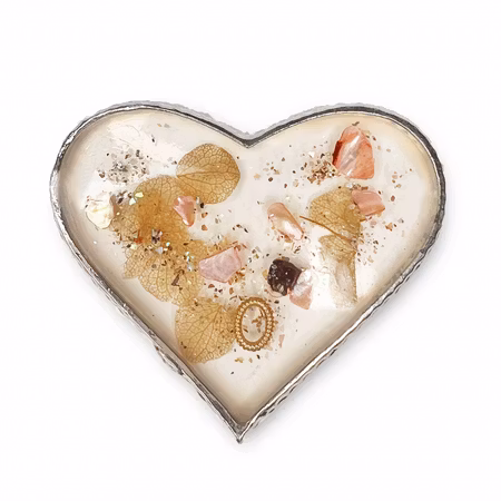 Palett silverhjärta