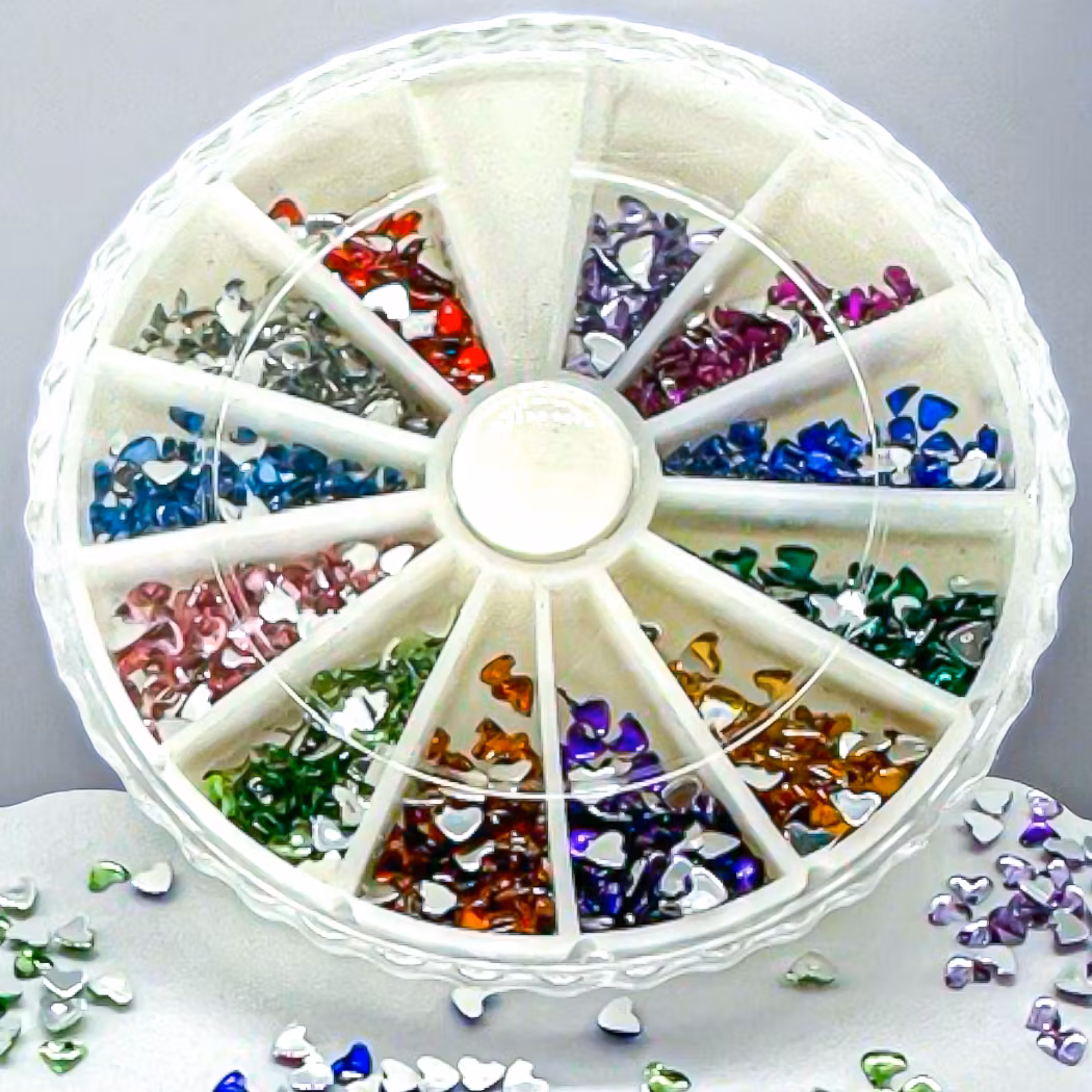 Rhinestone Heart Carousel - 1200st