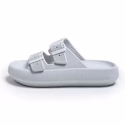 Justerbare, støtdempende Cloud Slippers (grå)