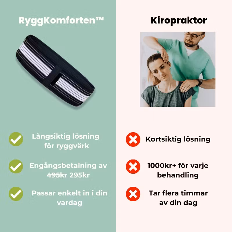 BackComfort - Lindre ryggsmerter og gå uten smerter på 15 minutter!