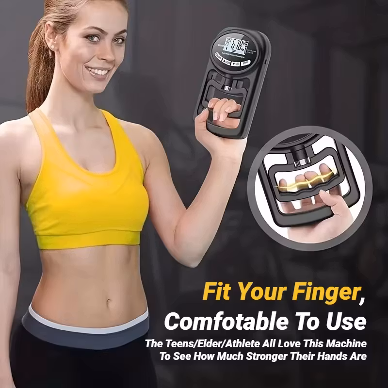 Rehab Grip Strength Monitor - USB og LCD-skjerm for håndtrening