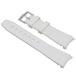 Gummiband Curved 22mm Vit/vit