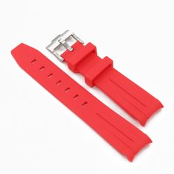 Gummiband Curved 21mm Röd