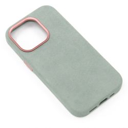iPhone 14 Pro Alcantara Magsafe Fodral Ljusgrön