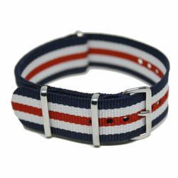 Nato strap blå/vit/röd
