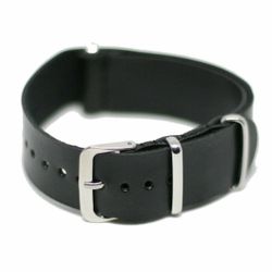 Nato strap i konstläder svart