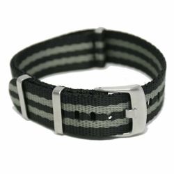 Säkerhetsbälte Nato Strap Svart/grå