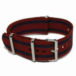 Nato strap 20MM Röd/blå