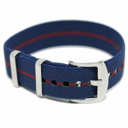 Elastisk Single Pass Strap Blå/röd