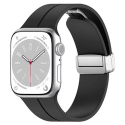 Gummiband för Apple Watch Stål 38/40/41mm Svart