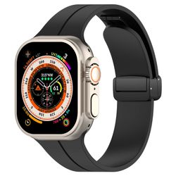 Gummiband till Apple Watch Svart 38/40/41mm Svart