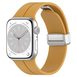 Gummirem till Apple Watch Stål 38/40/41mm Mörkgul