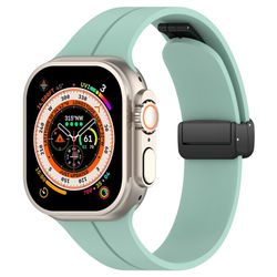 Gummiband till Apple Watch Svart 42/44/49mm Turkos
