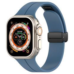 Gummiband till Apple Watch Svart 38/40/41mm Blå