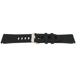 22MM QuickFit silikonrem med silverspänne för Garmin Fenix ​​​​5 / Forerunner Black