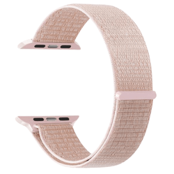 Nylonarm i roséguld till Apple Watch