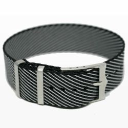 Twillrem 20MM Svart/grå