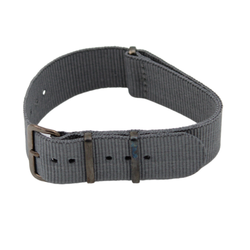 Grå Nato strap med gunmetall-spänne