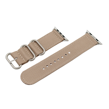 Nato strap i Beige för Apple Watch (42-44 mm)