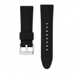 Curved gummirem Svart