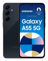 Samsung Galaxy A55, 128GB, Midnattsblå