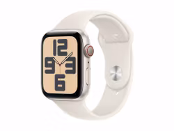 Apple Watch SE (GPS + Cellular) 44 mm Silver Gul smartklocka