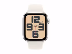 Apple Watch SE, 44 mm, Smartklocka, Silver/Gul