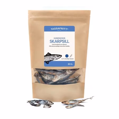 Skarpsill 80g Naturligt Hundgodis Tassa Fritt