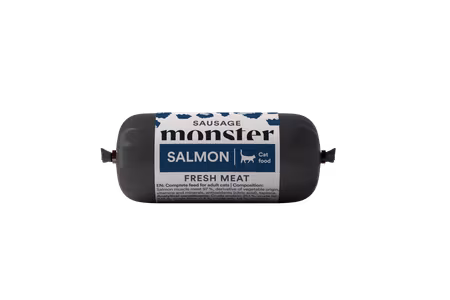 Sausage Salmon Katt 80g Monster