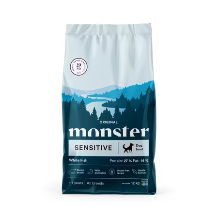 Sensitive White Fish 12 kg Monster Dog Orig.