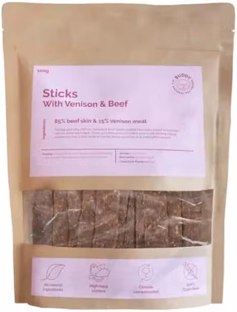 Sticks with Venison & Beef 100g Buddy