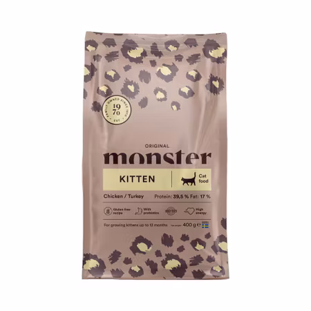 Kitten Chick/Turkey 400g Monster Cat Orig.