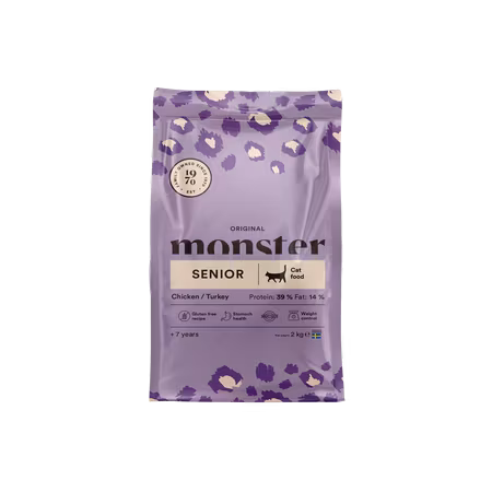 Senior Chicken/Turkey 2 kg Monster Cat Orig.