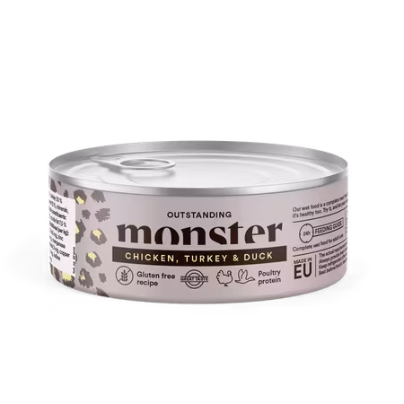 Multi Chicken/Turkey/Duck Burk 100g Monster Cat
