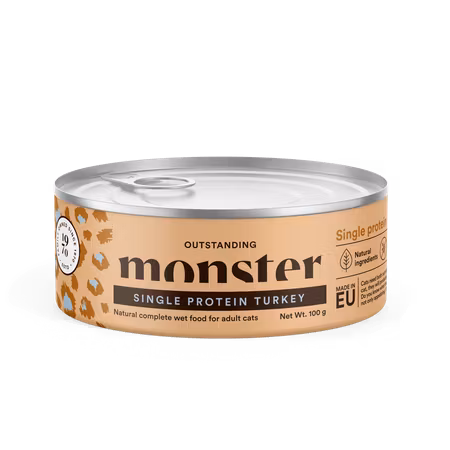 Adult Single Turkey Burk 100 g Monster Cat