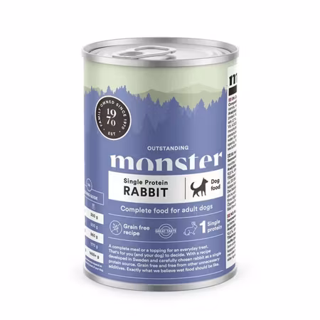 Rabbit Burk 400g Hund Monster
