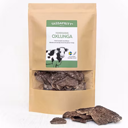 Oxlunga 80g TassaFritt Svenskt Hundgodis