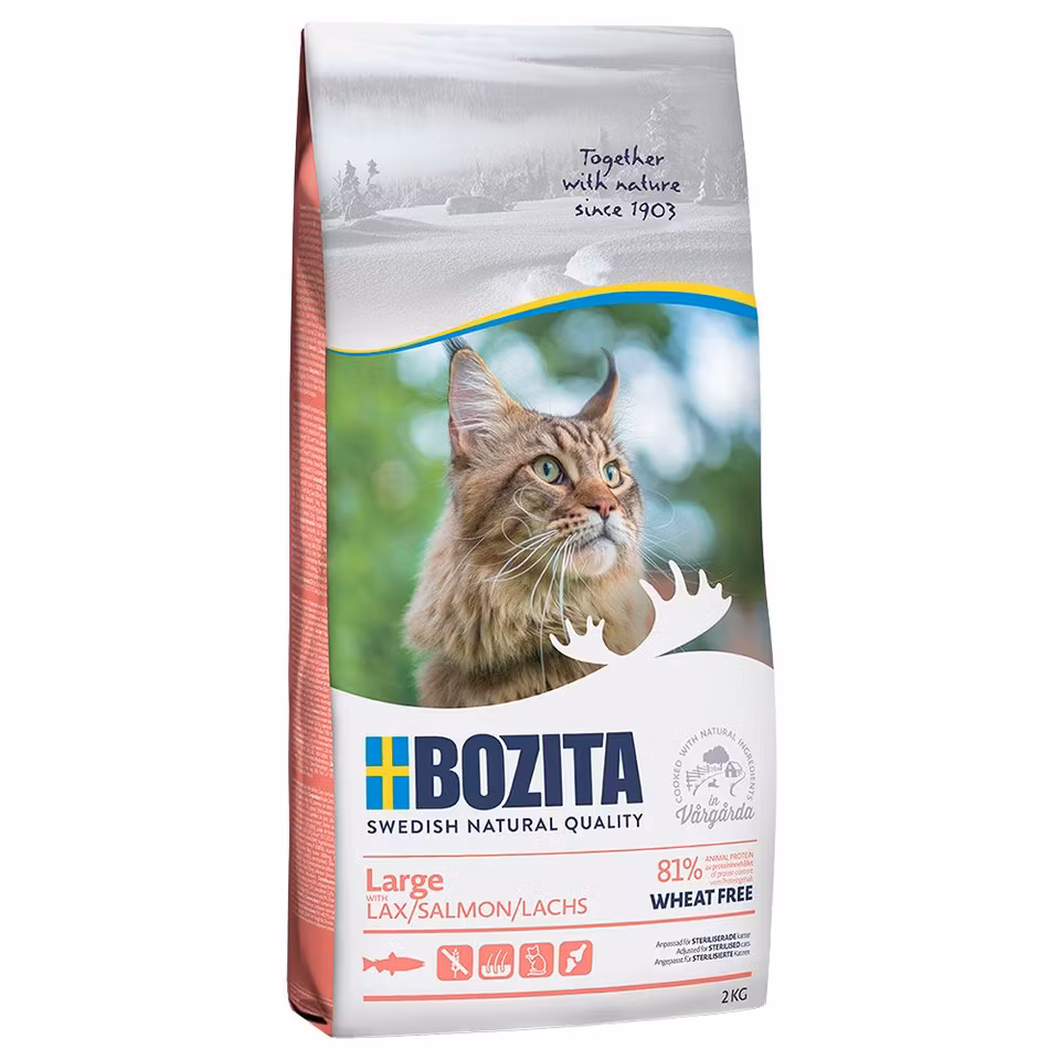 Large Wheat Free Salmon Bozita Kattmat 2kg